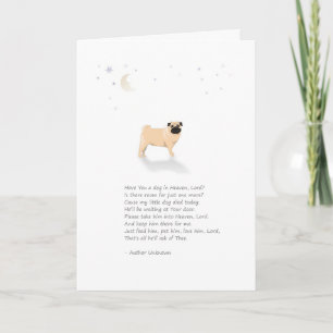 Pug Dog Pet Sympathie - (Mannelijke hond) Kaart