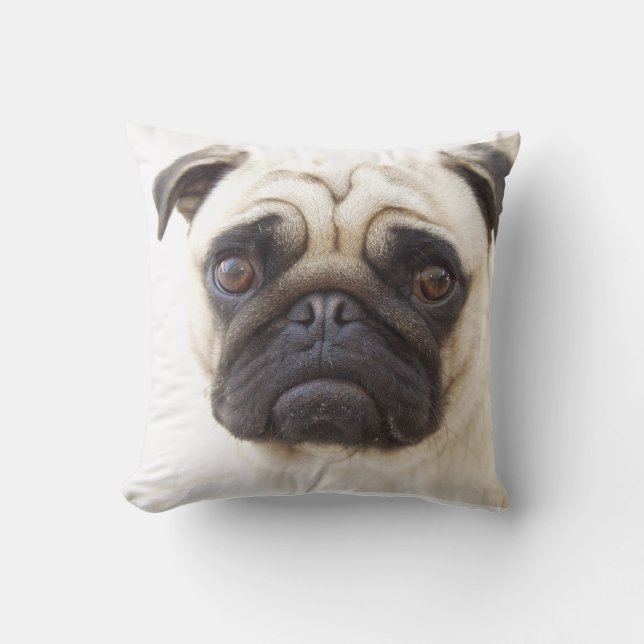 Pug Dog Pillow Kussen (Voorkant)