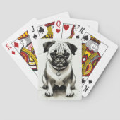 Pug Dog Pokerkaarten (Achterkant)