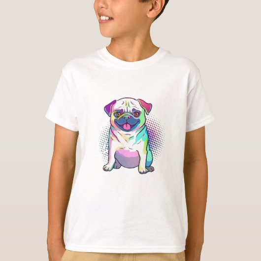 Pug Dog Pop Amazing T-shirt (Voorkant)