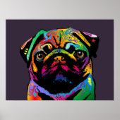 Pug Dog Poster (Voorkant)