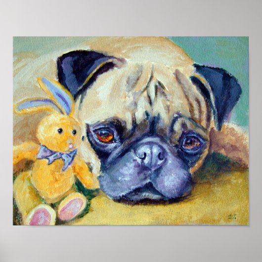 Pug Dog Print (Voorkant)
