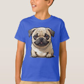 Pug Dog: Pug Blijde Momenten T-shirt (Voorkant)
