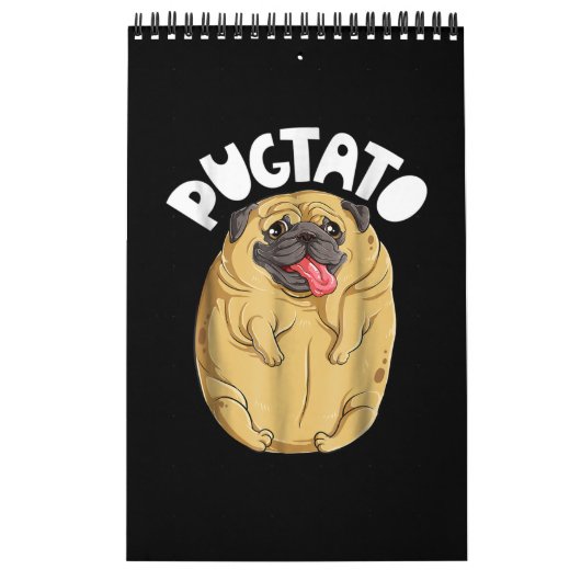 Pug Dog Pugtato Kalender (Hoes)
