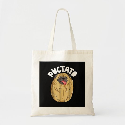 Pug Dog Pugtato Tote Bag (Voorkant)