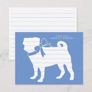 Pug Dog Puppy Bedankkaart