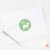 Pug Dog Puppy Classic Round Sticker (Envelop)