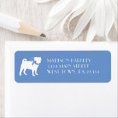 Pug Dog Puppy Etiket (Insitu)