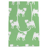 Pug Dog Puppy Medium Gift Bag Cadeauzakje (Achterkant)