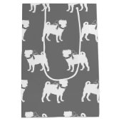 Pug Dog Puppy Medium Gift Bag Cadeauzakje (Achterkant)