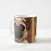 Pug Dog Puppy Mok Coffee Mok Cup (Voorkant links)