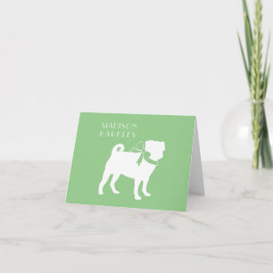 Pug Dog Puppy Note Card Notitiekaartje