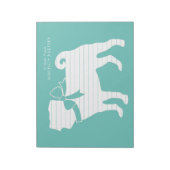 Pug Dog Puppy Notepad Notitieblok (Linkerzijde)