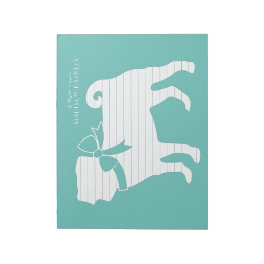 Pug Dog Puppy Notepad Notitieblok (Linkerzijde)