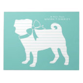 Pug Dog Puppy Notepad Notitieblok (Voorkant)