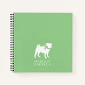 Pug Dog Puppy Notitieboek (Voorkant)