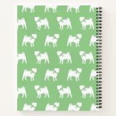 Pug Dog Puppy Notitieboek (Achterkant)