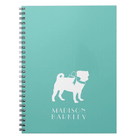 Pug Dog Puppy Notitieboek (Voorkant)