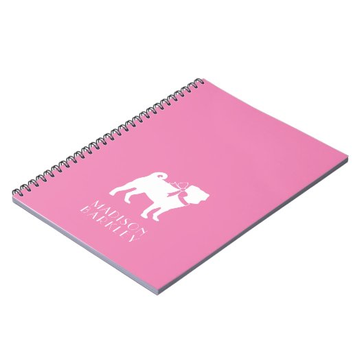 Pug Dog Puppy Notitieboek (Linkerzijde)