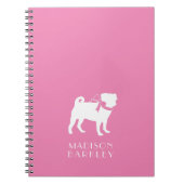 Pug Dog Puppy Notitieboek (Voorkant)