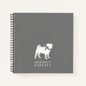 Pug Dog Puppy Notitieboek (Voorkant)