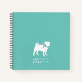 Pug Dog Puppy Notitieboek (Voorkant)