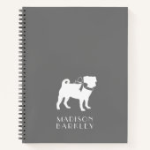 Pug Dog Puppy Notitieboek (Voorkant)