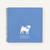 Pug Dog Puppy Notitieboek (Voorkant)
