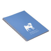 Pug Dog Puppy Notitieboek (Rechterzijde)