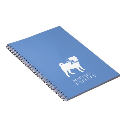 Pug Dog Puppy Notitieboek (Rechterzijde)