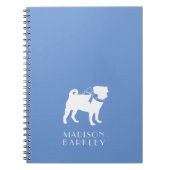 Pug Dog Puppy Notitieboek (Voorkant)