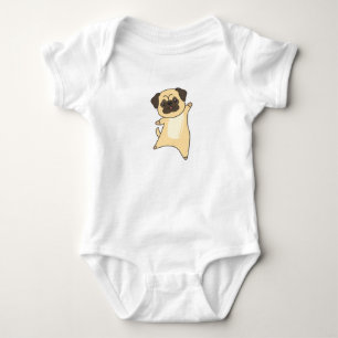 Pug Dog Puppy schattige dieren voor kinderen Romper