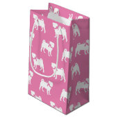 Pug Dog Puppy Small Gift Bag Klein Cadeauzakje (Achterkant Gekanteld)