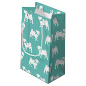 Pug Dog Puppy Small Gift Bag Klein Cadeauzakje (Achterkant Gekanteld)