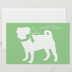 Pug Dog Puppy Stationery Briefpapier