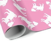 Pug Dog Puppy Wrapping Paper Cadeaupapier (Rol Hoek)