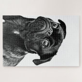 Pug Dog Puzzle Legpuzzel (Horizontaal)