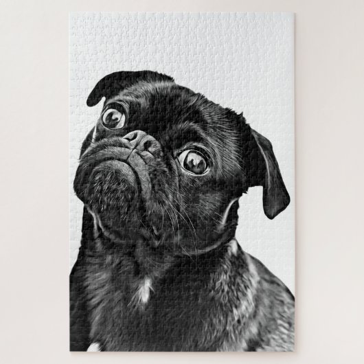 Pug Dog Puzzle Legpuzzel (Verticaal)