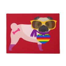 Pug Dog Rainbow-stijl