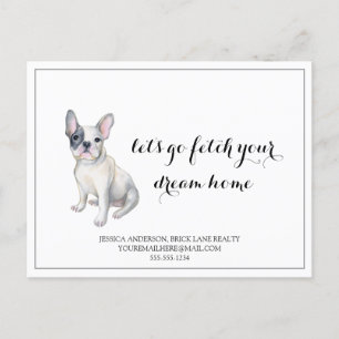 Pug Dog Real Estate Kopen Marketing Briefkaart