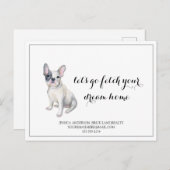 Pug Dog Real Estate Kopen Marketing Briefkaart (Voorkant / Achterkant)