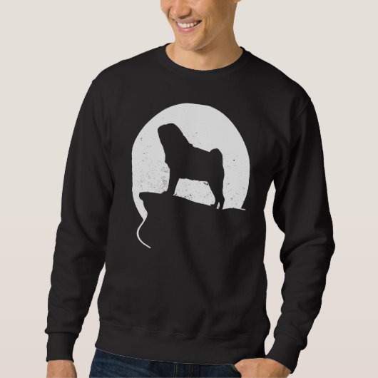 Pug Dog Retro 26 Trui (Voorkant)