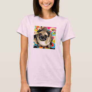 PUG DOG RETRO T-SHIRT