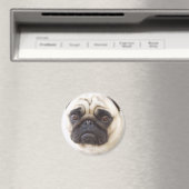 Pug Dog Ronde Magneet (Insitu (Vaatwasser))