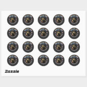Pug Dog Ronde Sticker (Vel)