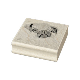 Pug Dog Rubberstempel