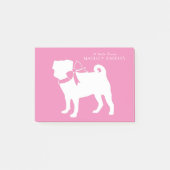 Pug Dog Schattige Post-it® Notes (Voorkant)