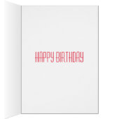 Pug dog Schattige pug Happy Birthday (Binnen (Rechts))