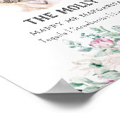 Pug Dog Signature Drink Teken Poster (Hoek)