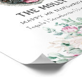 Pug Dog Signature Drink Teken Poster (Hoek)